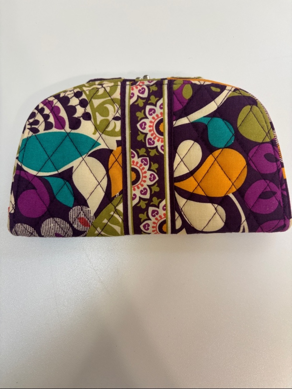 Vera Bradley Plum Crazy Kiss N Snap Wallet - Picture 2 of 6